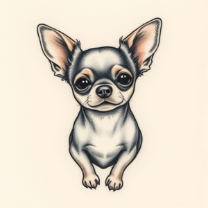 Micro Realism Chihuahua Tattoo
