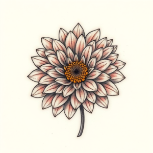 Micro Realism Chrysanthemum Tattoo