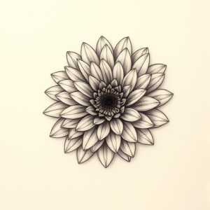 Micro-Realism Chrysanthemum Tattoo