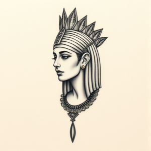 Micro Realism Cleopatra Tattoo