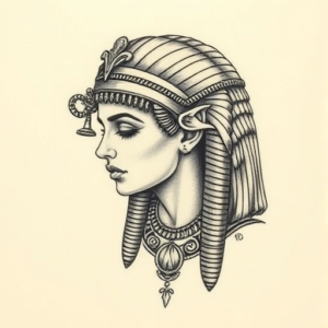 Micro-Realism Cleopatra Tattoo