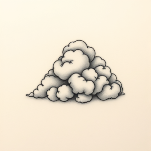 Micro-Realism Cloud Tattoo