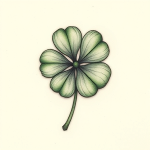 Micro-Realism Clover Tattoo