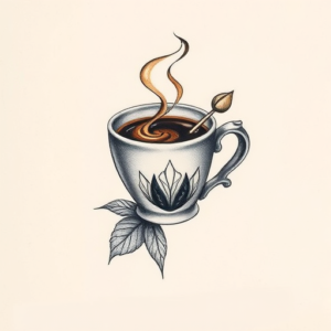 Micro-Realism Coffee Tattoo
