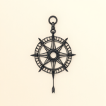 Micro Realism Compass Tattoo