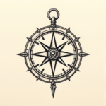 Micro-Realism Compass Tattoo