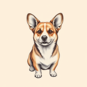 Micro-Realism Corgi Tattoo