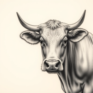 Micro-Realism Cow Tattoo