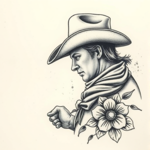 Micro-Realism Cowboy Tattoo
