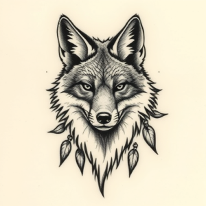 Micro-Realism Coyote Tattoo