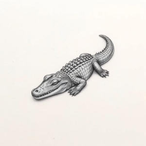 Micro Realism Crocodile Tattoo