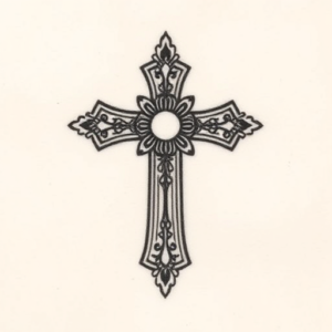 Micro Realism Cross Tattoo