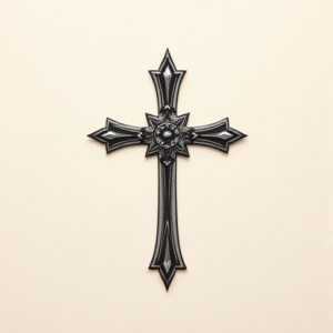 Micro-Realism Cross Tattoo