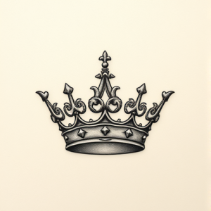Micro Realism Crown Tattoo