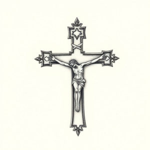 Micro-Realism Crucifix Tattoo