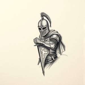 Micro Realism Crusader Tattoo