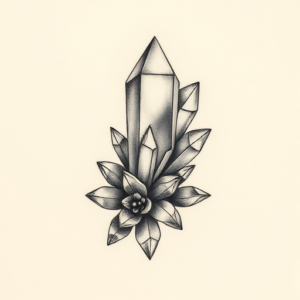 Micro-Realism Crystal Tattoo