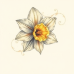 Micro-Realism Daffodil Tattoo