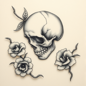 Micro-Realism Death Tattoo