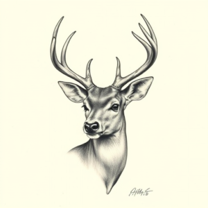 Micro-Realism Deer Tattoo