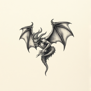 Micro Realism Demon Tattoo