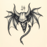 Micro-Realism Devil Tattoo