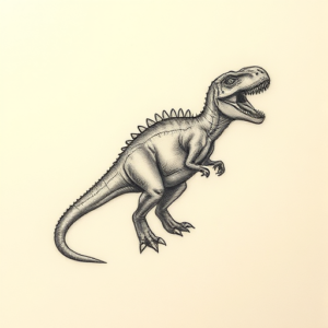 Micro Realism Dinosaur Tattoo