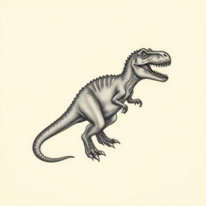 Micro-Realism Dinosaur Tattoo