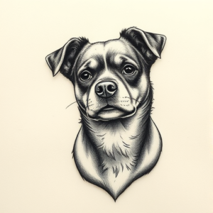 Micro Realism Dog Tattoo