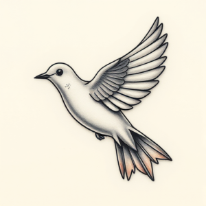 Micro Realism Dove Tattoo