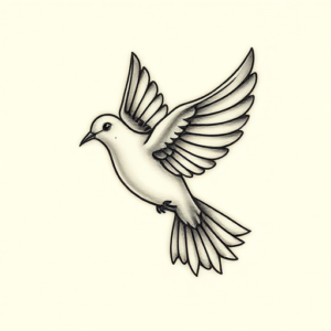 Micro-Realism Dove Tattoo