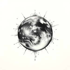 Micro-Realism Earth Tattoo