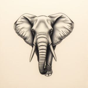 Micro-Realism Elephant Tattoo