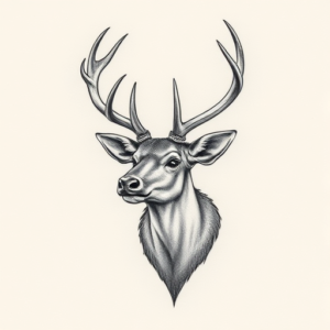Micro Realism Elk Tattoo