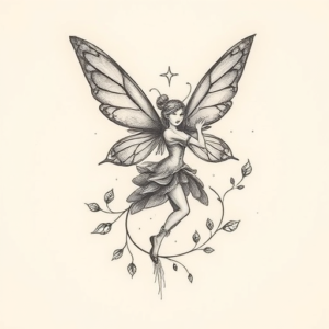 Micro-Realism Fairy Tattoo