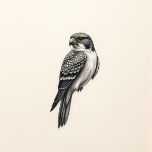 Micro Realism Falcon Tattoo