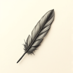 Micro Realism Feather Tattoo