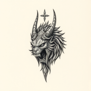 Micro Realism Fenrir Tattoo