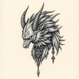 Micro-Realism Fenrir Tattoo