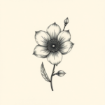 Micro-Realism Flower Tattoo