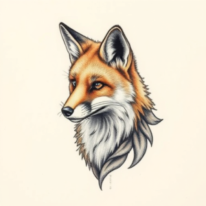 Micro-Realism Fox Tattoo