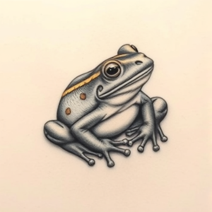 Micro Realism Frog Tattoo