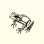 Micro-Realism Frog Tattoo