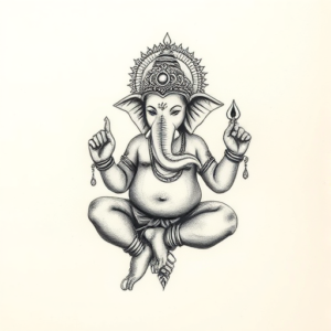 Micro Realism Ganesha Tattoo