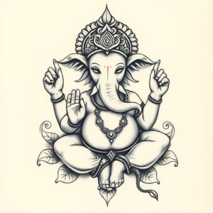 Micro-Realism Ganesha Tattoo