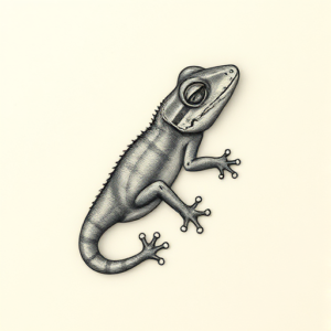Micro Realism Gecko Tattoo