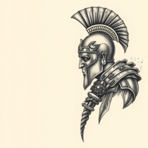 Micro-Realism Gladiator Tattoo