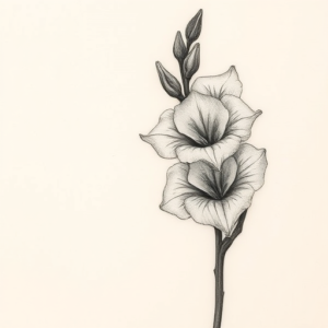 Micro-Realism Gladiolus Tattoo
