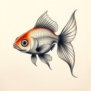 Micro-Realism Goldfish Tattoo
