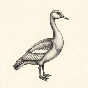 Micro-Realism Goose Tattoo